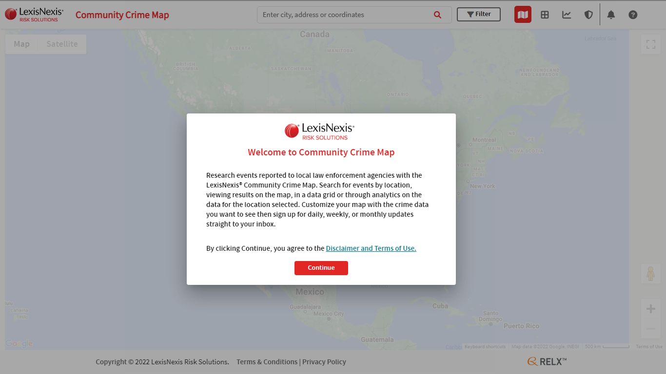 LexisNexis® Community Crime Map